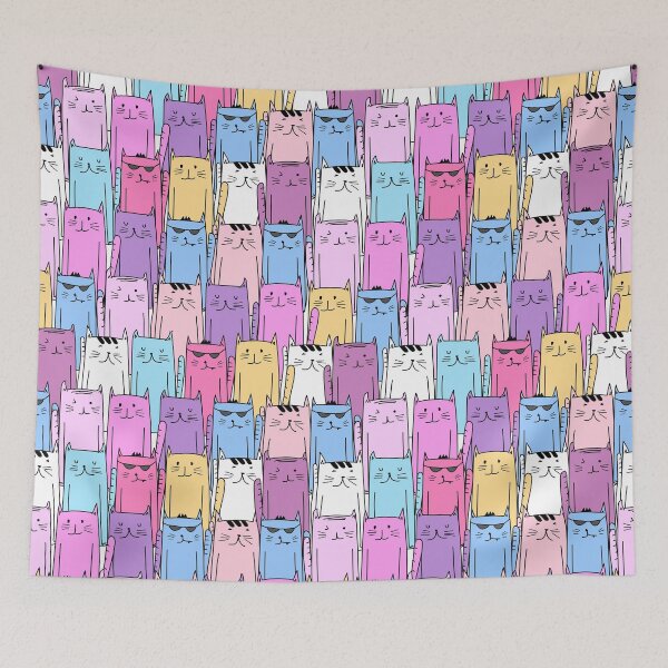 Item preview, Cute Cartoon Doodle Kitty Cats designed and sold by Vector Scout Lab.