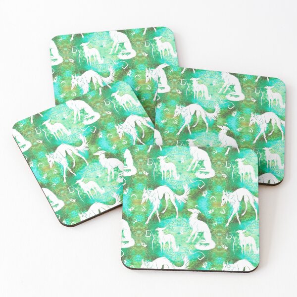 Item preview, Ghostly Silkens in Turquoise Sea designed and sold by LauraGarabedian.