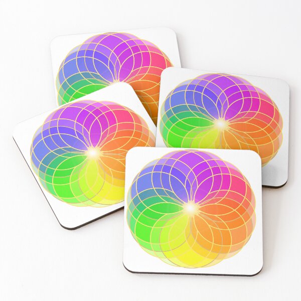Item preview, The vibration of colors mandala designed and sold by MandalaSoul.