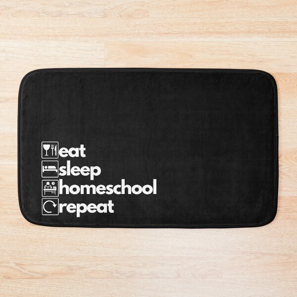Item preview, eat sleep homeschool repeat designed and sold by Spicy Chilli.