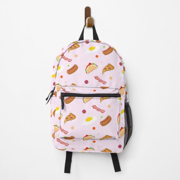 Item preview, Taco , pizza slice , bacon , eggs , hot dog sandwich pack fast food lovers ,dots pattern designed and sold by SGS-.