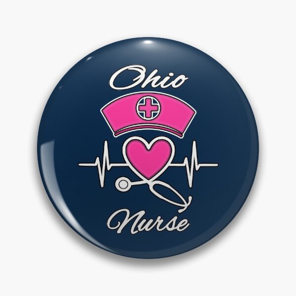 Item preview, Ohio Nurse - Nurse Hat, Heart, and Stethoscope designed and sold by Drucifer76.