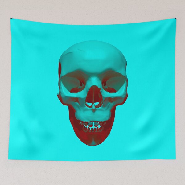 Item preview, Skull (Halloween) - Light Blue designed and sold by MisterSquid.