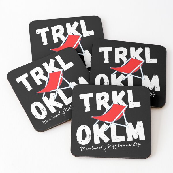 Item preview, TRKL OKLM Quiet au Calme mat Humor designed and sold by JuanKas.
