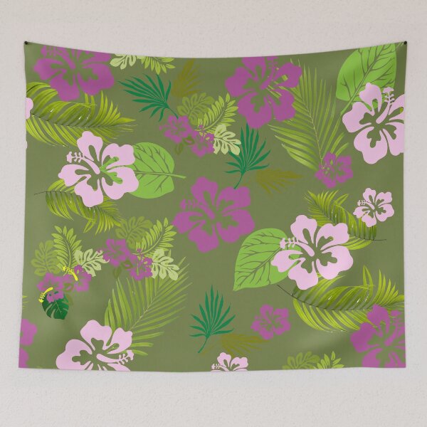 Item preview, Tropical Plants and Flowers Pattern Design designed and sold by NancyMerkle.