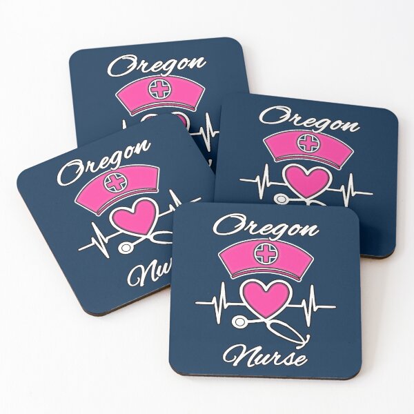 Item preview, Oregon Nurse - Nurse Hat, Heart, and Stethoscope designed and sold by Drucifer76.