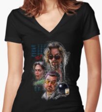 The Dudes Women's Fitted V-Neck T-Shirt