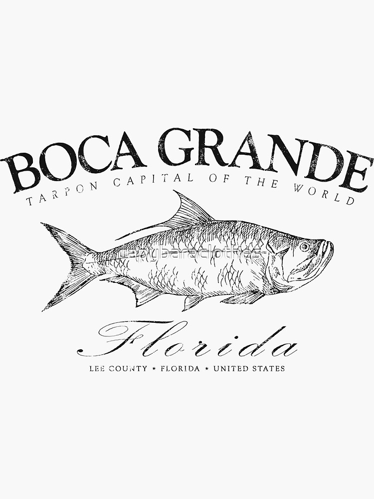 Boca Grande, Florida, Tarpon Fishing Tours Vintage Sign art prints