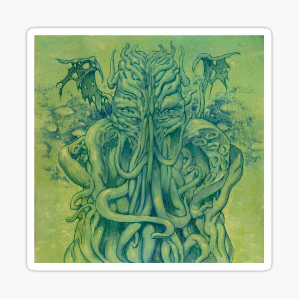 Green Cthulhu Sticker