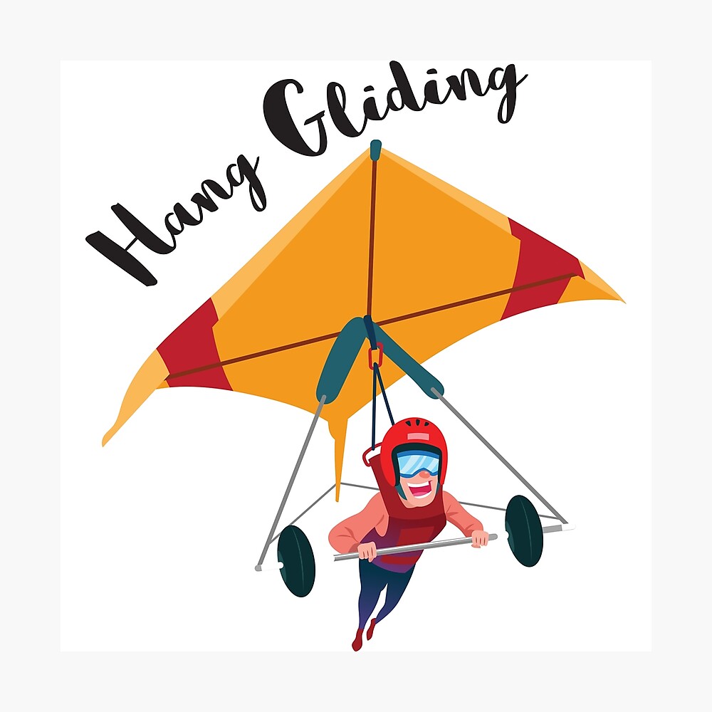 Hang Gliding, With Person On Hang Glider Hang Gliding, With Person On Hang Glider