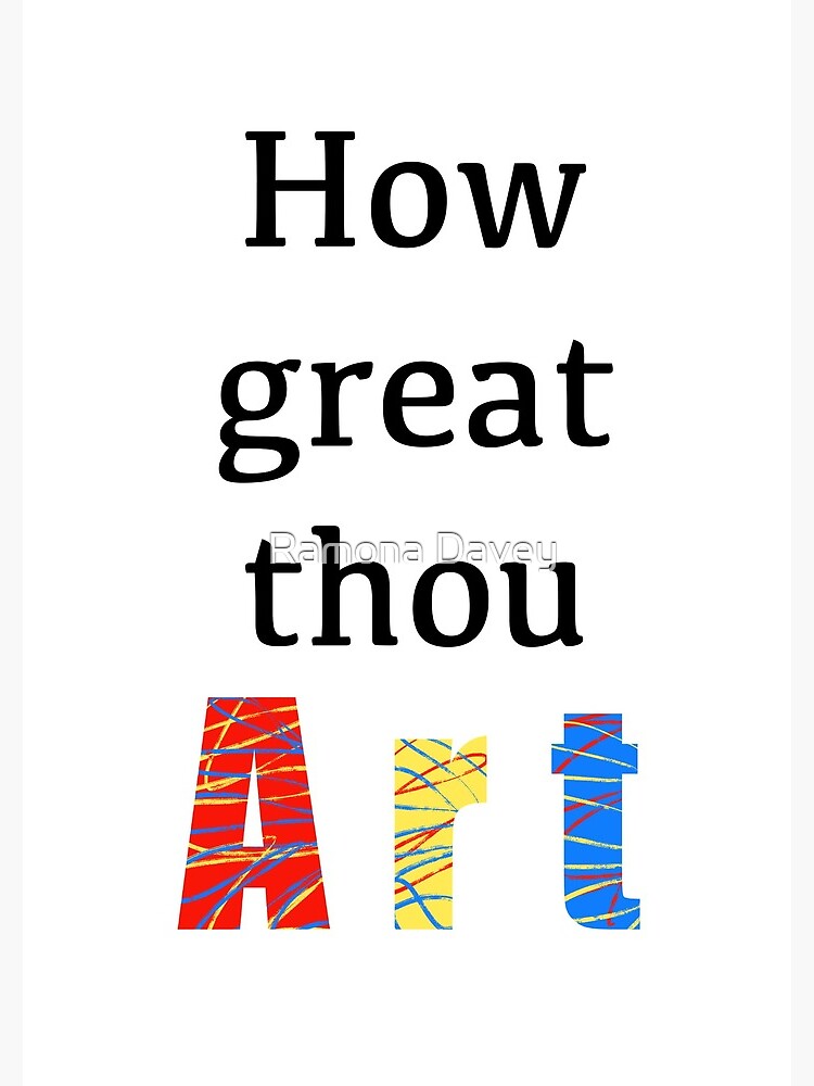 Thumbnail 3 of 3, Spiral Notebook, How great thou art! designed and sold by Ramona Davey.