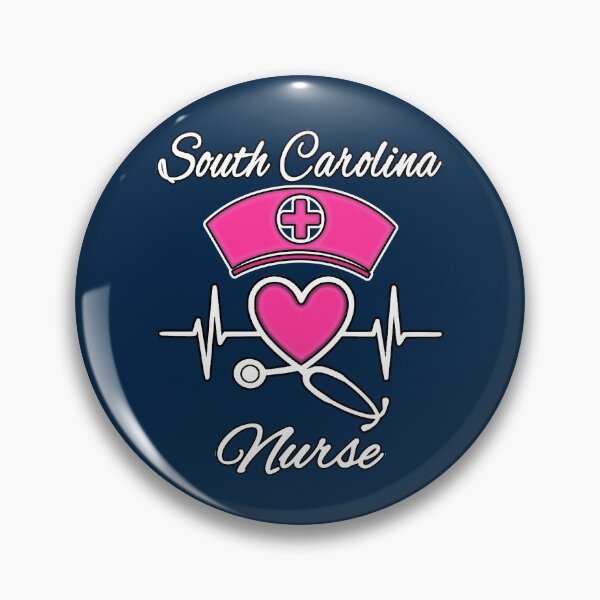 Item preview, South Carolina Nurse - Nurse Hat, Heart, and Stethoscope designed and sold by Drucifer76.