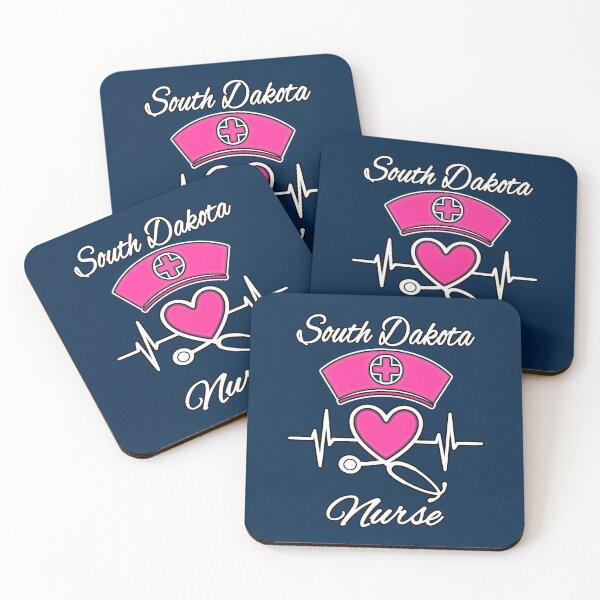 Item preview, South Dakota Nurse - Nurse Hat, Heart, and Stethoscope designed and sold by Drucifer76.