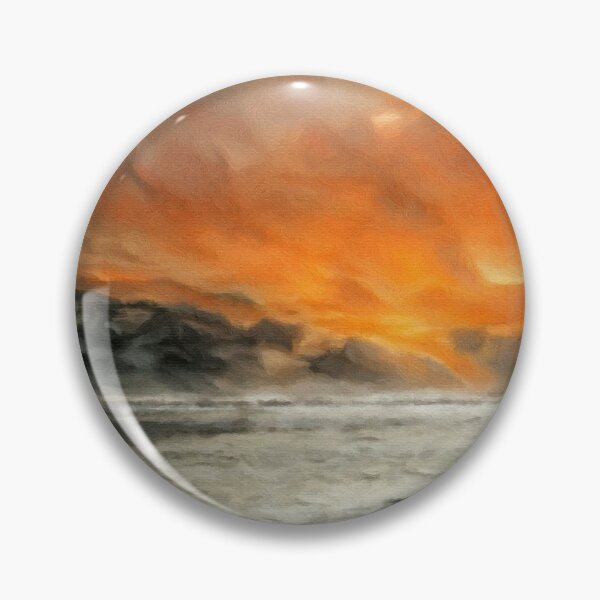 Item preview, Burning sunset sky designed and sold by Red Witch Art.
