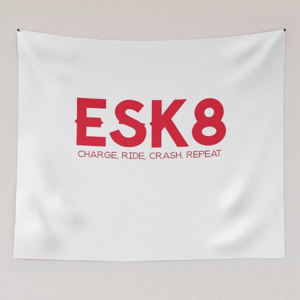 Item preview, ESK8, Charge, Ride, Crash, Repeat. designed and sold by SilverFoxStore.