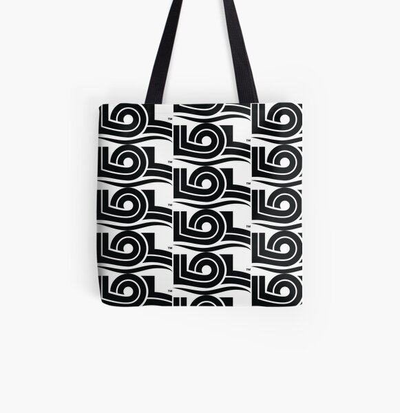 Living Over Labels™ LOL Logo / Disable Ableism and Stigmas / Black All Over Print Tote Bag