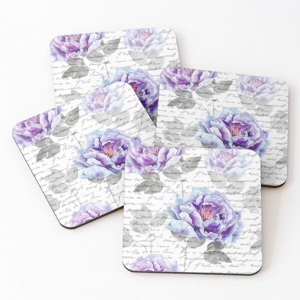 Item preview, Peonies on Script - Beautiful French Floral Design designed and sold by DavJen.