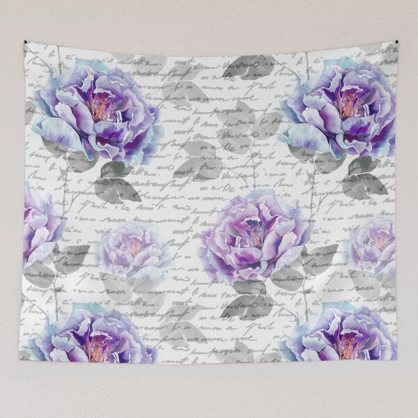 Item preview, Peonies on Script - Beautiful French Floral Design designed and sold by DavJen.