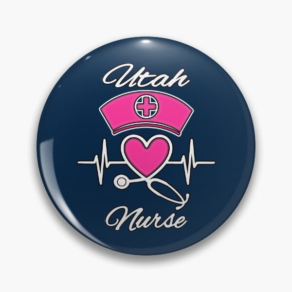 Item preview, Utah Nurse - Nurse Hat, Heart, and Stethoscope designed and sold by Drucifer76.