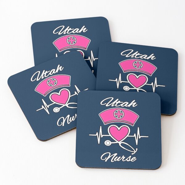 Item preview, Utah Nurse - Nurse Hat, Heart, and Stethoscope designed and sold by Drucifer76.