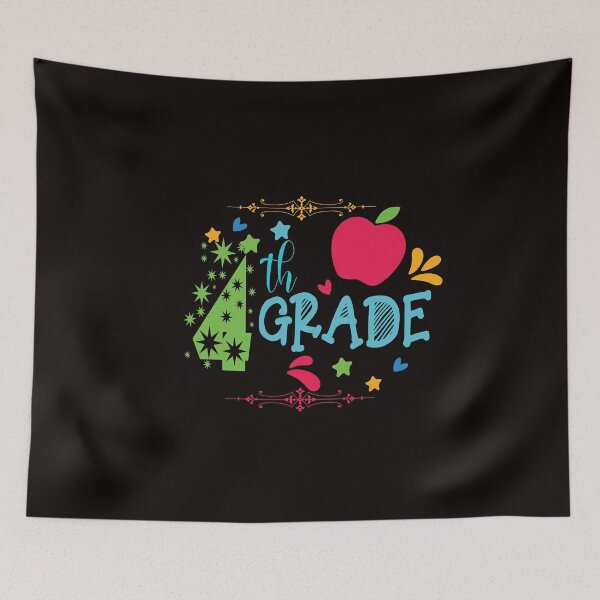 Item preview, 4th Grade: Happy Back To School designed and sold by cutitoutsir.