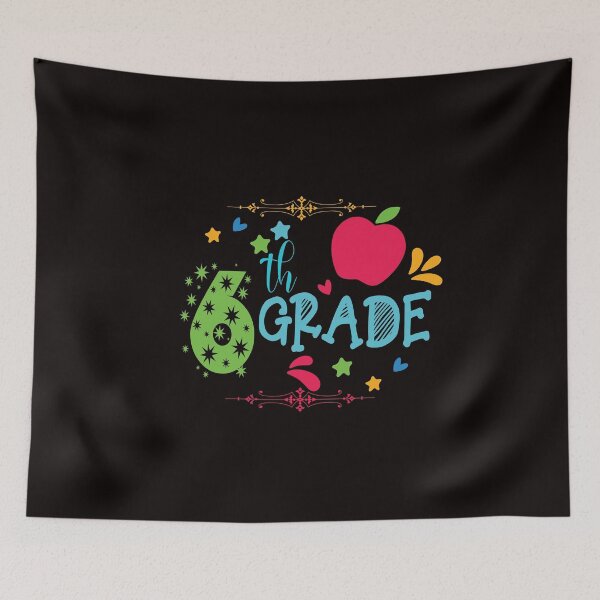 Item preview, 6th Grade: Happy Back To School designed and sold by cutitoutsir.