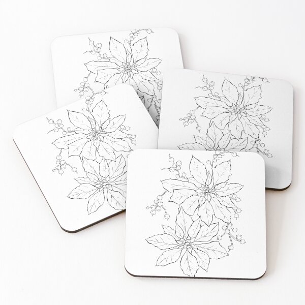 Item preview, Poinsettia outline designed and sold by RaionKeiji.