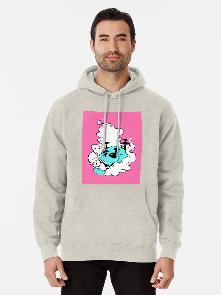bright cyan hoodie