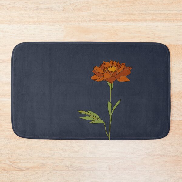 Item preview, Rust Red Carnation Flower with Navy Blue designed and sold by Aryeh Studio.