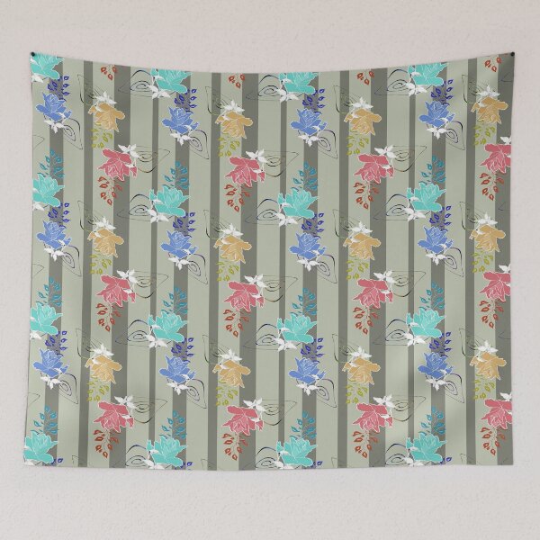 Item preview, Multi-colored roses, retro roses, retro designed and sold by fuzzyfox.