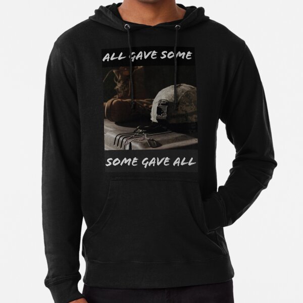 ALL GAVE SOME - SOME GAVE ALL, FLAG BLANKETS Lightweight Hoodie