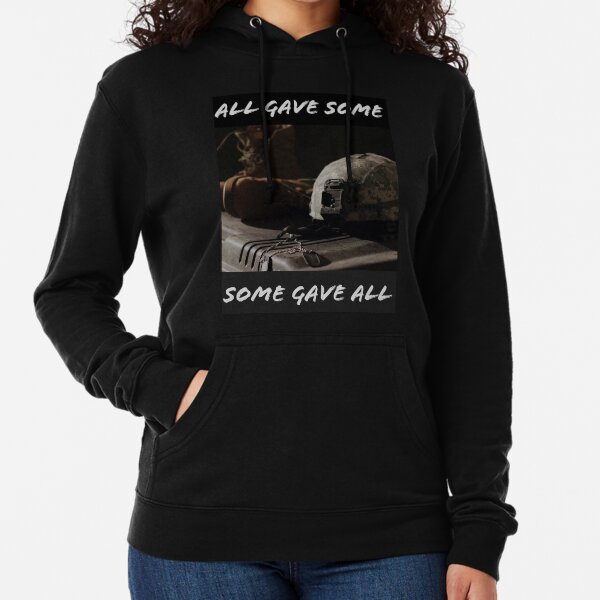 ALL GAVE SOME - SOME GAVE ALL, FLAG BLANKETS Lightweight Hoodie
