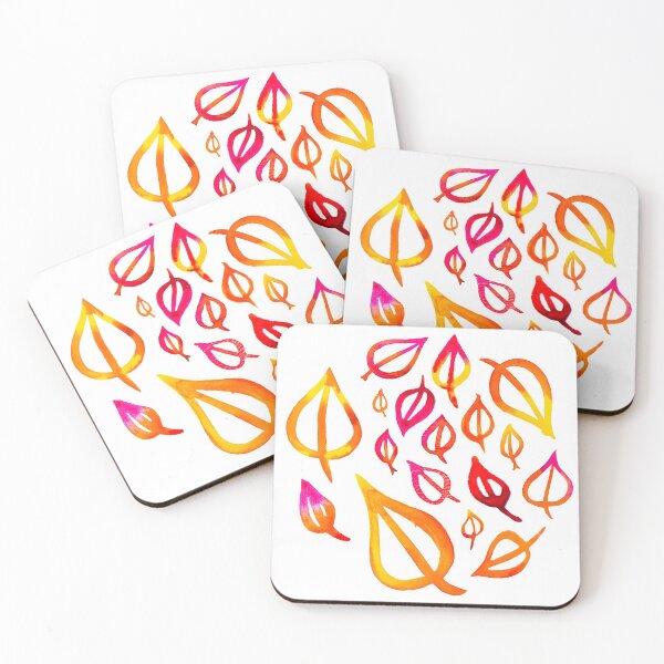 Item preview, Autumn Leaf Circle Orange designed and sold by medinacreative.