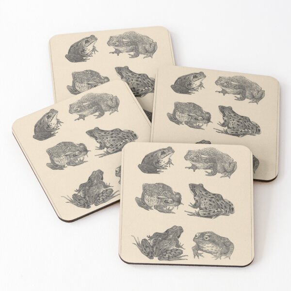 Item preview,  Six frogs and toads, Theo van Hoytema, 1878 - 1917 designed and sold by Gin  Neko.