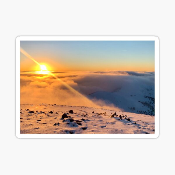 Summit Sunset, Mt Hotham Sticker