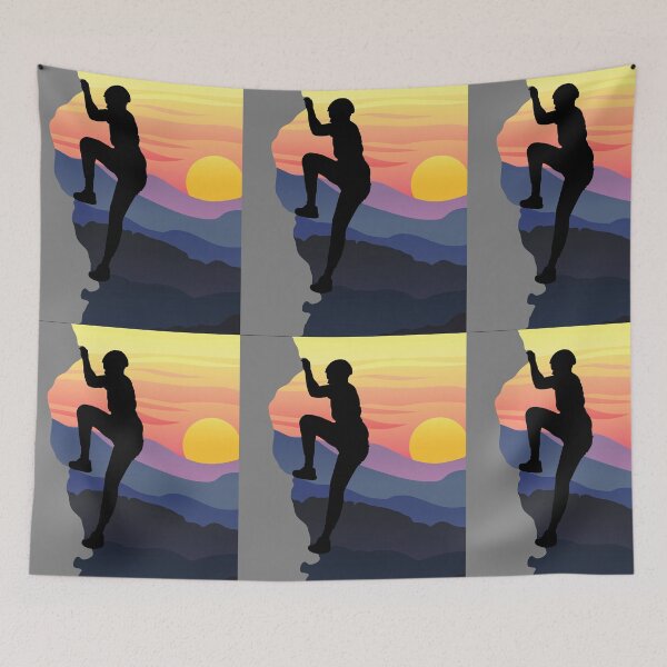 Item preview, Rock Climbing Sun Set designed and sold by burnettshirts.