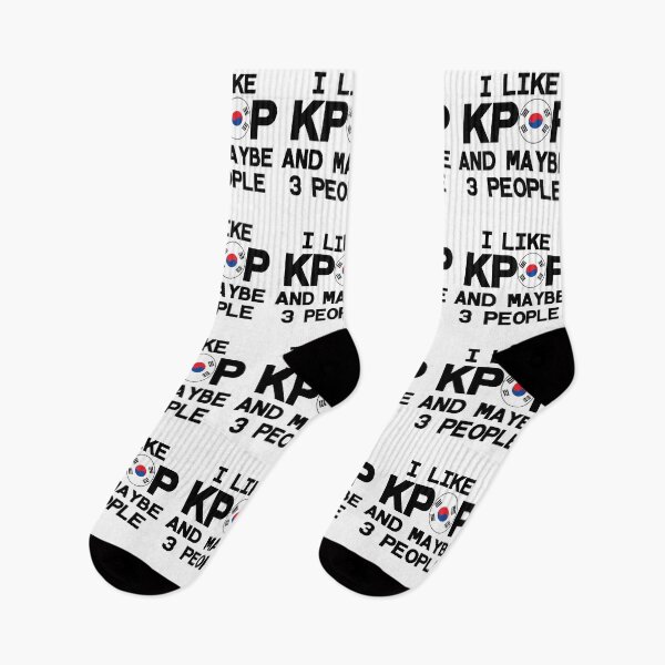 Item preview, I LIKE KPOP AND MAYBE 3 PEOPLE Funny Quote Meme designed and sold by SugarSaint.