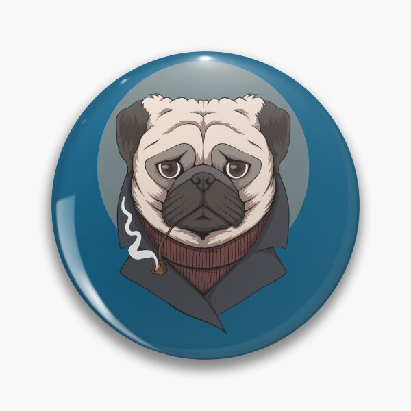 Item preview, Retro Pug Dog design gift for dog lovers designed and sold by BRtisticDesigns.