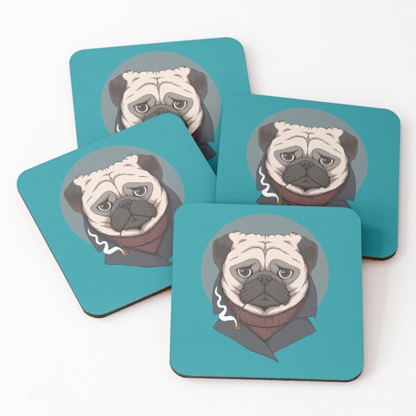 Item preview, Retro Pug Dog design gift for dog lovers designed and sold by BRtisticDesigns.