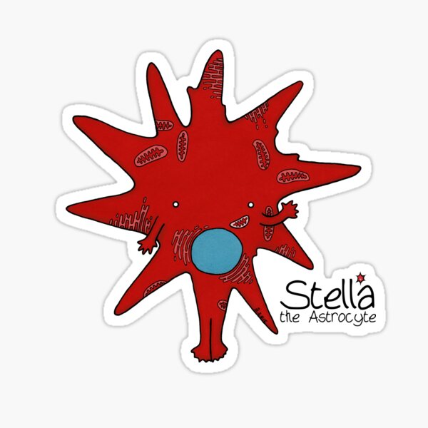 Item preview, Stella the Astrocyte designed and sold by Cartoon Neuron by Immy Smith.