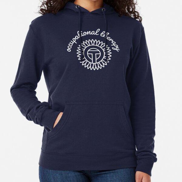Occupational Therapy / OT OT / White symbol  Lightweight Hoodie