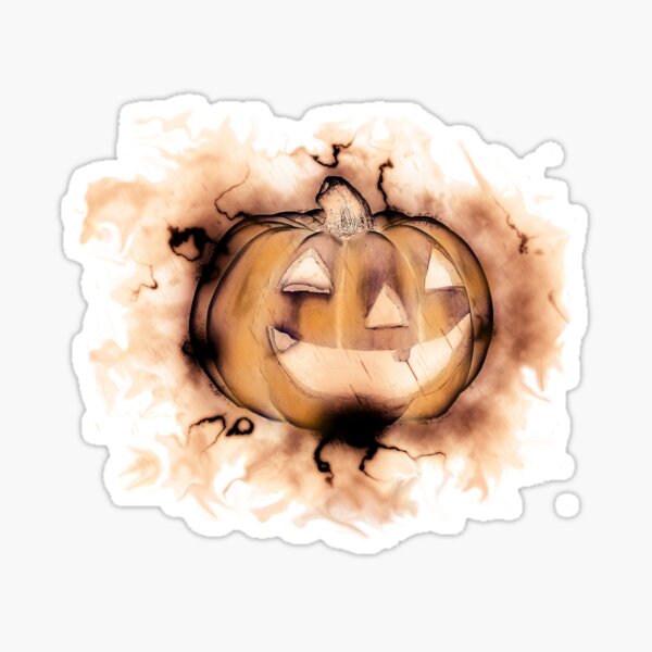Autumn Jack-o-Lantern Sticker