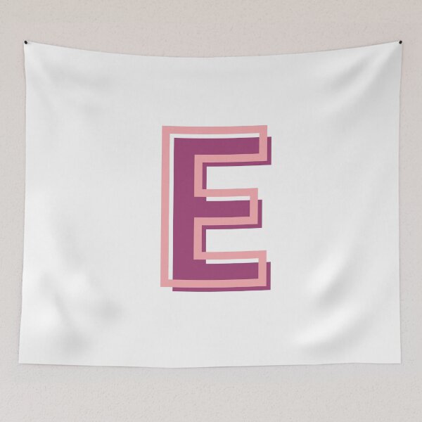 Item preview, pink and purple E letter designed and sold by charlyj___.