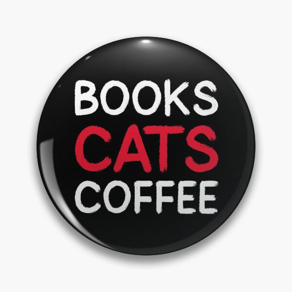Item preview, Books, Cats, and Coffee Slogan designed and sold by coffeecrewtees.
