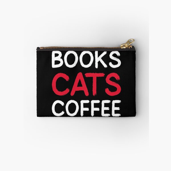 Item preview, Books, Cats, and Coffee Slogan designed and sold by coffeecrewtees.
