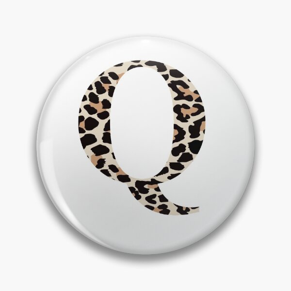 Aperçu de l'œuvre Cheetah Print Q Initial créée et vendue par Elise Barker.