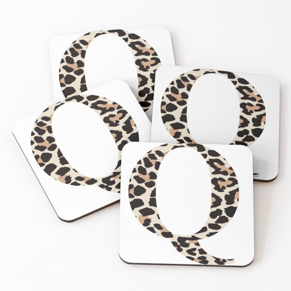 Aperçu de l'œuvre Cheetah Print Q Initial créée et vendue par Elise Barker.