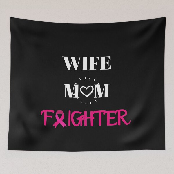 Item preview, Wife Mom Fighter Motivation Cancer Awareness  designed and sold by Sweet-A-Dsignz.