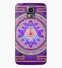 Sri Yantra Purple Case/Skin for Samsung Galaxy