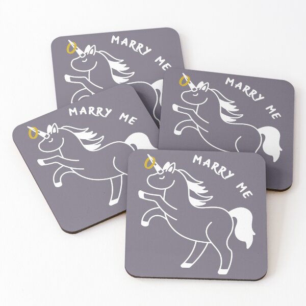 Item preview, Marry me unicorn gift designed and sold by CareShare Design.
